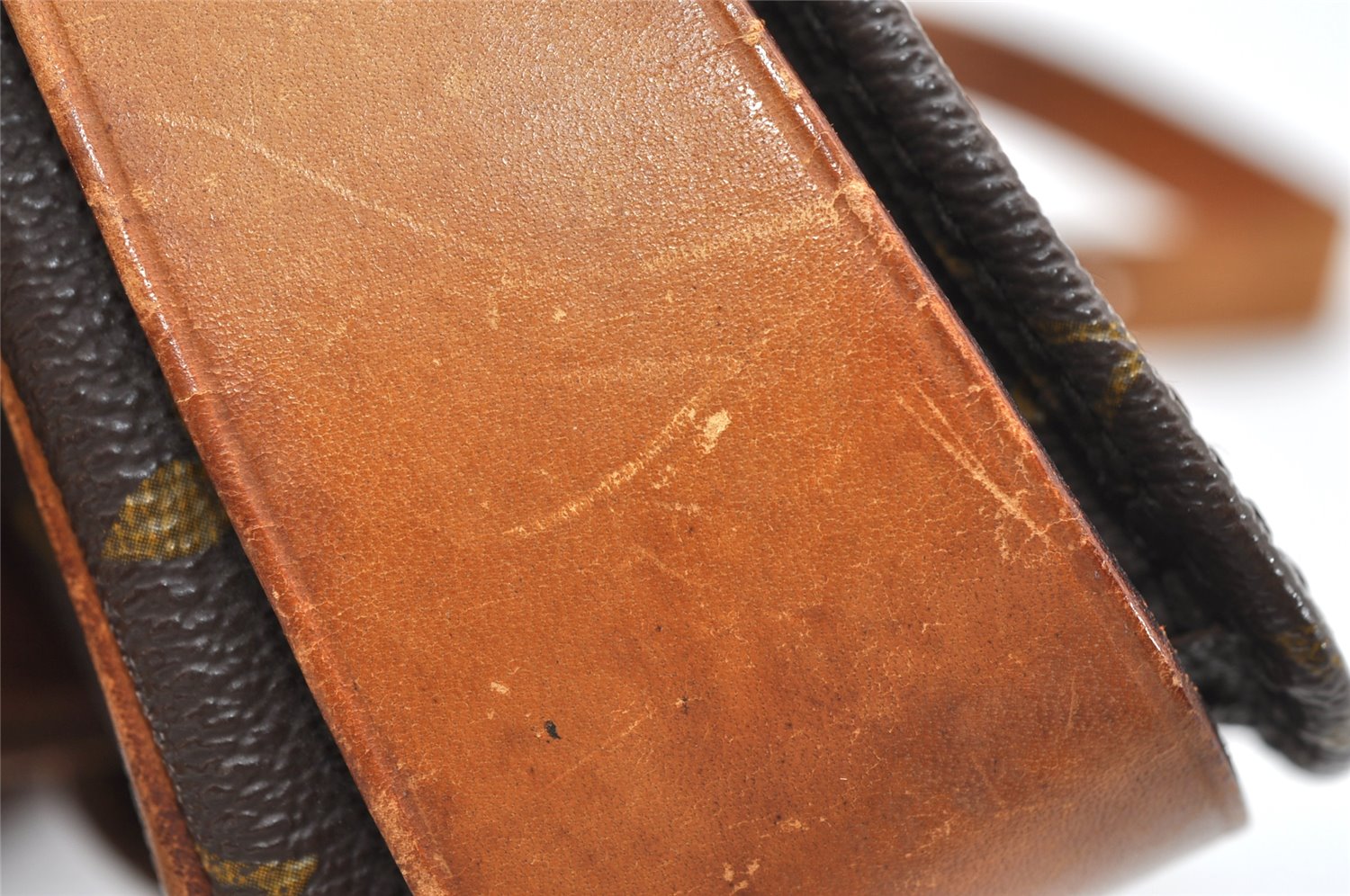 Authentic Louis Vuitton Monogram Cartouchiere MM Shoulder Bag Old Model 3446K