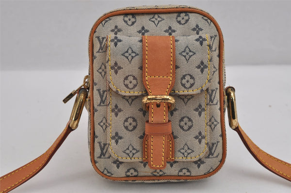 Authentic Louis Vuitton Monogram Mini Juliet PM Shoulder Bag M92005 Blue 3447J