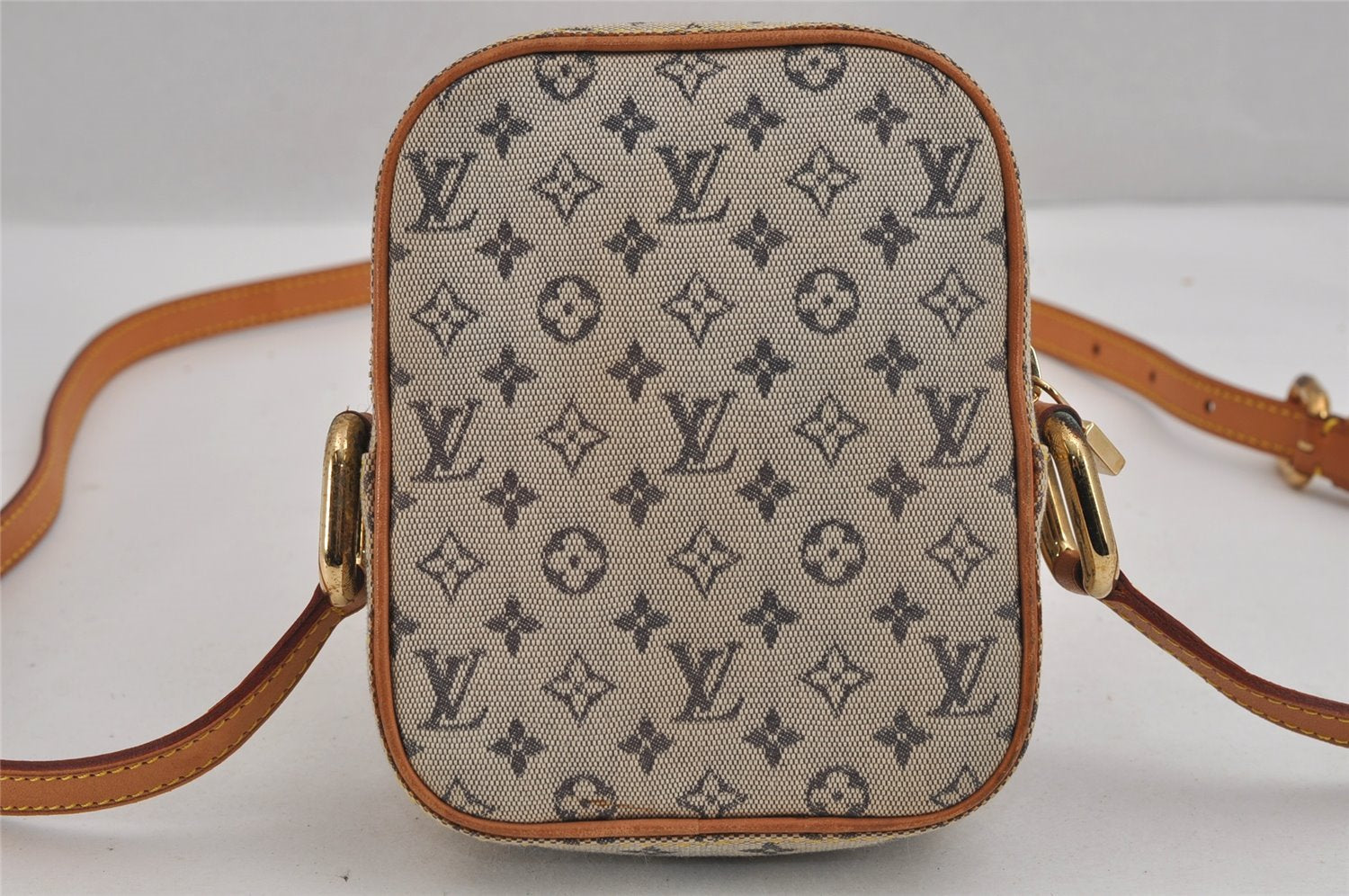 Authentic Louis Vuitton Monogram Mini Juliet PM Shoulder Bag M92005 Blue 3447J