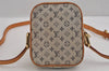 Authentic Louis Vuitton Monogram Mini Juliet PM Shoulder Bag M92005 Blue 3447J