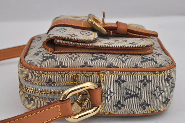 Authentic Louis Vuitton Monogram Mini Juliet PM Shoulder Bag M92005 Blue 3447J