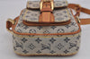 Authentic Louis Vuitton Monogram Mini Juliet PM Shoulder Bag M92005 Blue 3447J