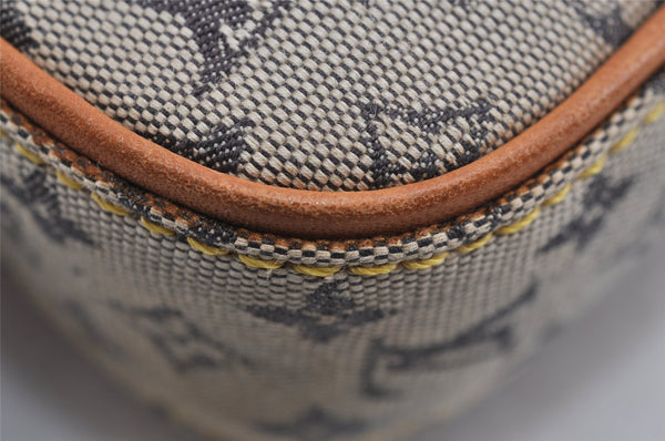 Authentic Louis Vuitton Monogram Mini Juliet PM Shoulder Bag M92005 Blue 3447J