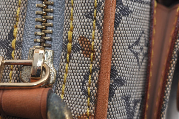 Authentic Louis Vuitton Monogram Mini Juliet PM Shoulder Bag M92005 Blue 3447J