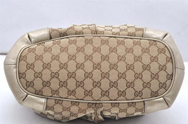 Authentic GUCCI Sukey 2Way Tote Bag GG Canvas Leather 247902 Brown 3447K