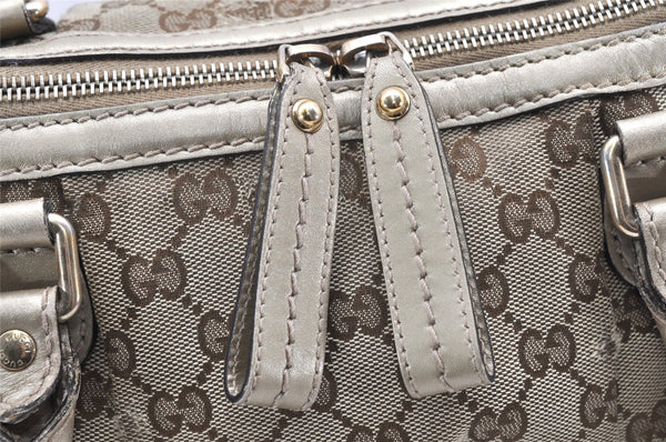 Authentic GUCCI Sukey 2Way Tote Bag GG Canvas Leather 247902 Brown 3447K