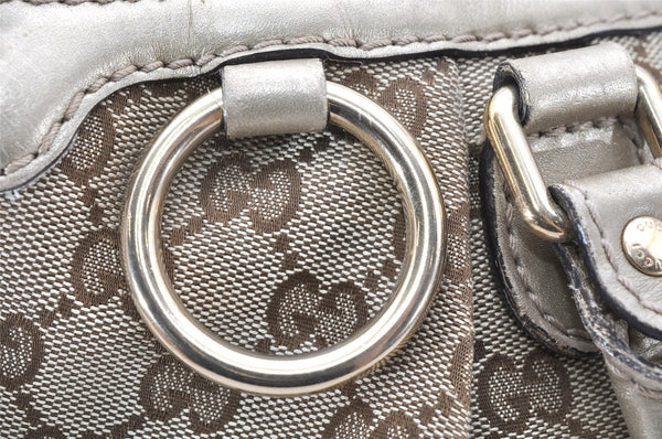 Authentic GUCCI Sukey 2Way Tote Bag GG Canvas Leather 247902 Brown 3447K