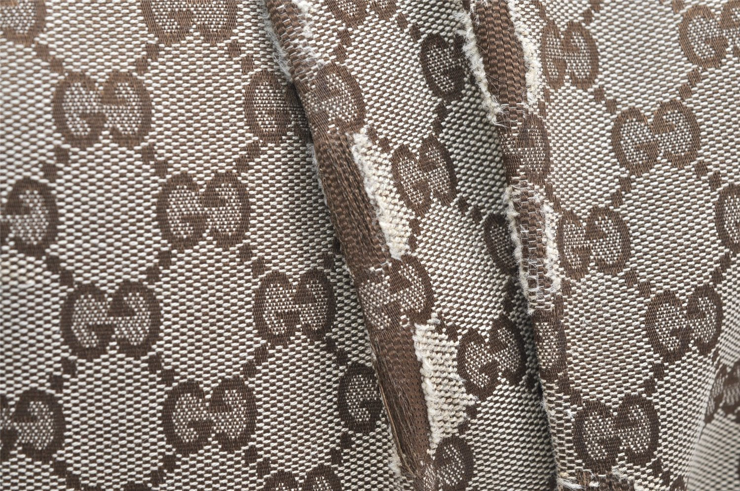 Authentic GUCCI Sukey 2Way Tote Bag GG Canvas Leather 247902 Brown 3447K