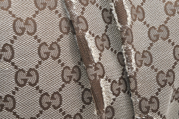 Authentic GUCCI Sukey 2Way Tote Bag GG Canvas Leather 247902 Brown 3447K
