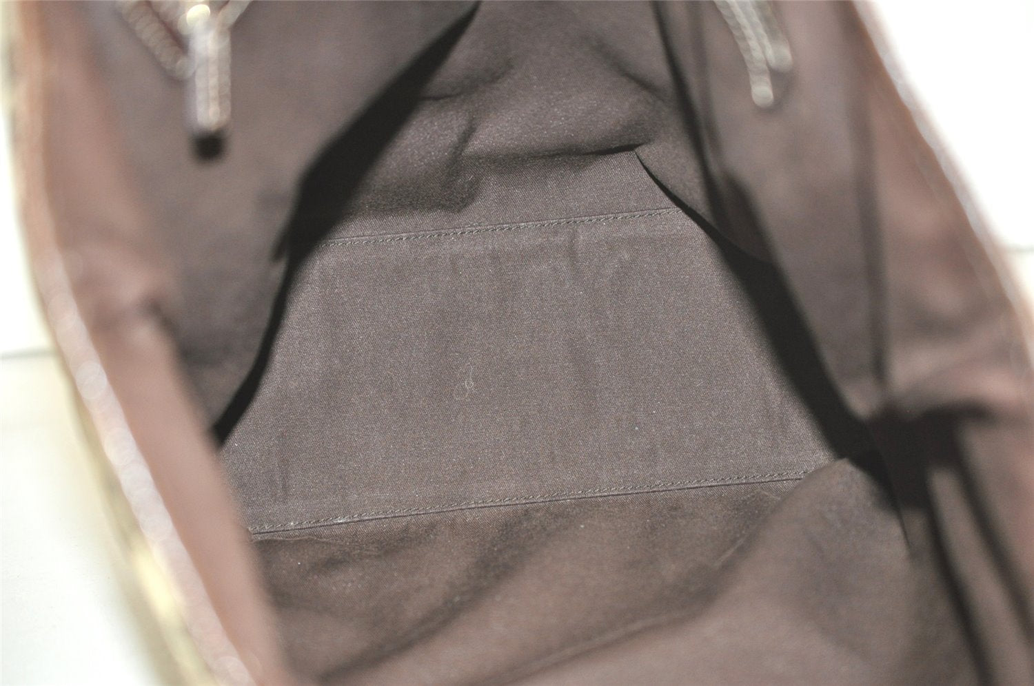 Authentic GUCCI Charmy Shoulder Tote Bag GG Canvas Leather 153009 Brown 3448K