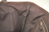 Authentic GUCCI Charmy Shoulder Tote Bag GG Canvas Leather 153009 Brown 3448K