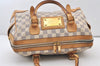 Authentic Louis Vuitton Damier Azur Berkeley Hand Boston Bag N52001 LV 3449J