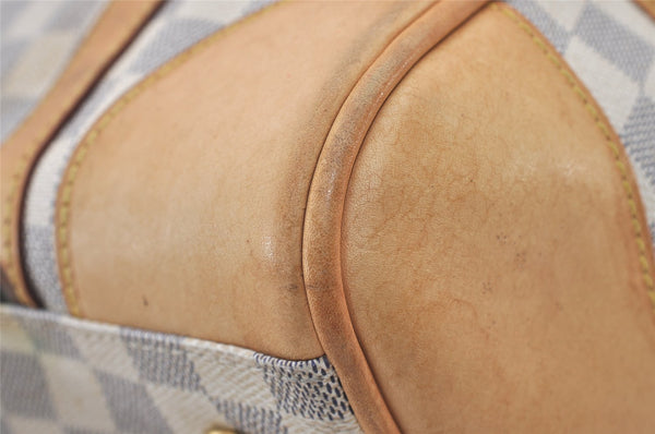 Authentic Louis Vuitton Damier Azur Berkeley Hand Boston Bag N52001 LV 3449J