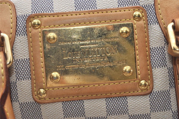 Authentic Louis Vuitton Damier Azur Berkeley Hand Boston Bag N52001 LV 3449J