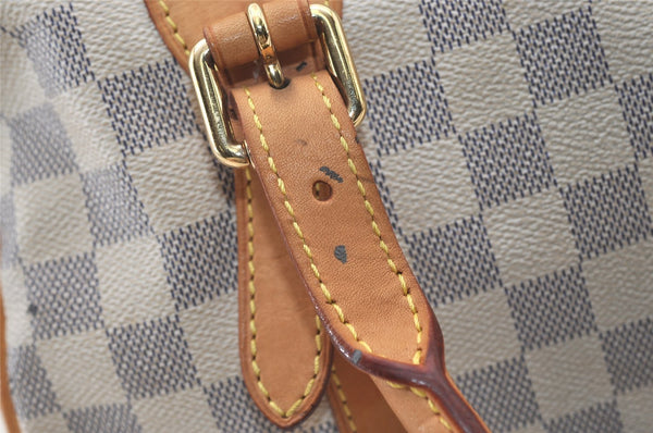 Authentic Louis Vuitton Damier Azur Berkeley Hand Boston Bag N52001 LV 3449J