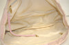 Authentic CHANEL New Travel Line Shoulder Tote Bag Nylon Leather Pink 3449K
