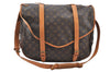 Authentic Louis Vuitton Monogram Saumur 43 Shoulder Cross Bag M42252 LV 3450J