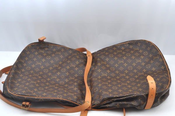 Authentic Louis Vuitton Monogram Saumur 43 Shoulder Cross Bag M42252 LV 3450J