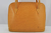 Authentic Louis Vuitton Epi Lussac Shoulder Tote Bag Yellow M52289 LV 3451J