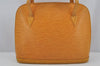 Authentic Louis Vuitton Epi Lussac Shoulder Tote Bag Yellow M52289 LV 3451J