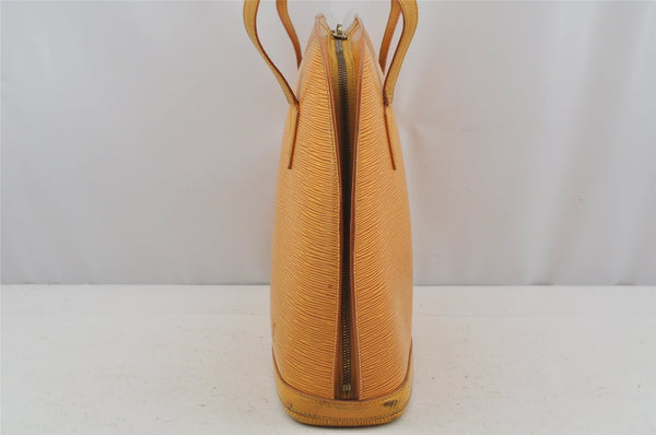 Authentic Louis Vuitton Epi Lussac Shoulder Tote Bag Yellow M52289 LV 3451J