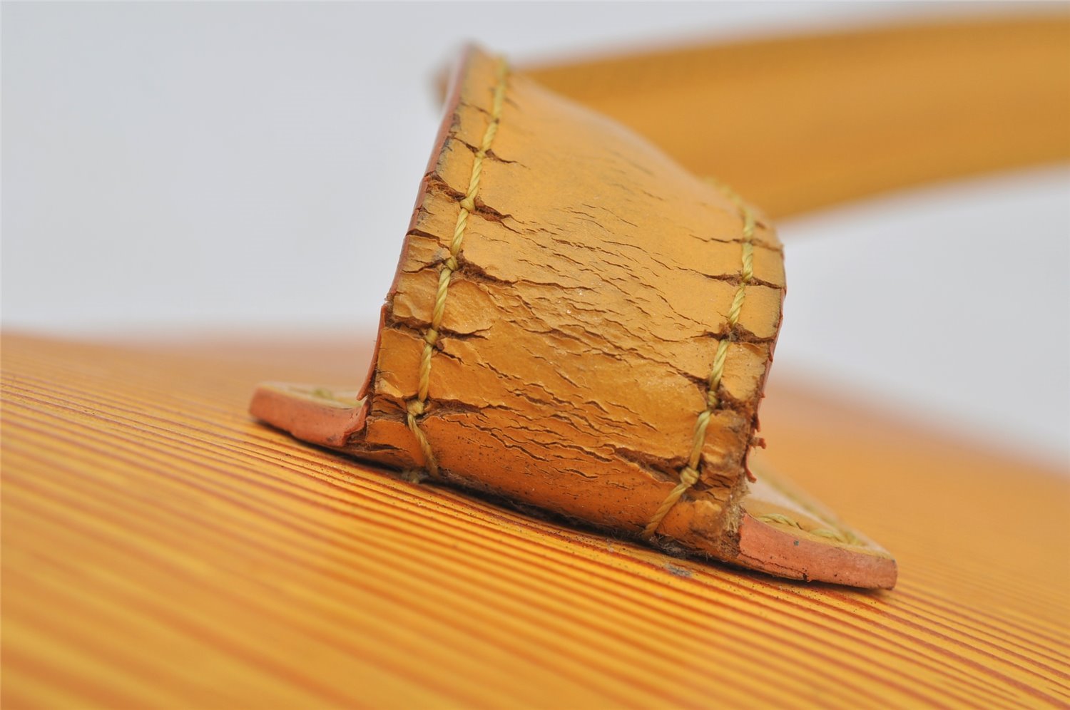 Authentic Louis Vuitton Epi Lussac Shoulder Tote Bag Yellow M52289 LV 3451J