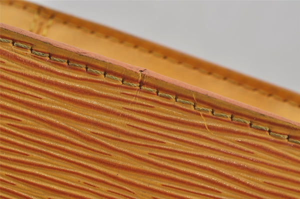 Authentic Louis Vuitton Epi Lussac Shoulder Tote Bag Yellow M52289 LV 3451J