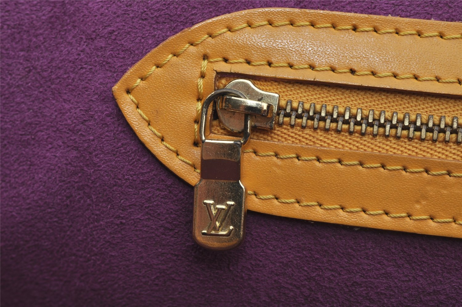 Authentic Louis Vuitton Epi Lussac Shoulder Tote Bag Yellow M52289 LV 3451J