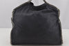 Authentic Stella McCartney Falabella 2Way Shoulder Hand Bag Leather Navy 3452J