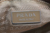 Authentic PRADA VELA Nylon Tessuto Leather Shoulder Cross Bag B9061 Beige 3452K