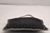 Authentic Stella McCartney Falabella Chain Shoulder Hand Bag Leather Black 3453J