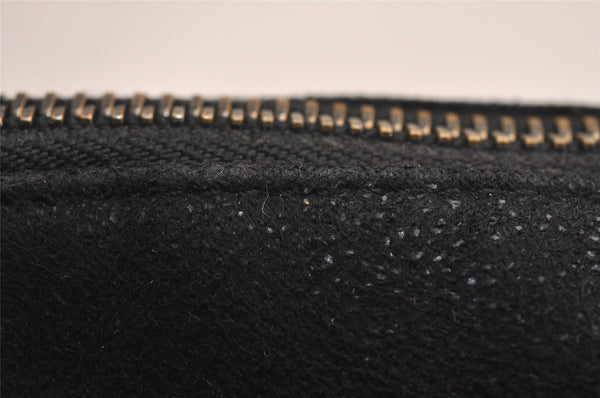 Authentic Stella McCartney Falabella Chain Shoulder Hand Bag Leather Black 3453J