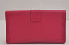 Authentic SAINT LAURENT Vintage Clutch Hand Bag Purse Leather Pink YSL 3455J