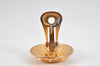 Authentic CHANEL Vintage Clip-On Earrings CC Logo Gold Plated 3455K