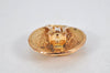 Authentic CHANEL Vintage Clip-On Earrings CC Logo Gold Plated 3455K