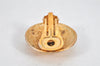 Authentic CHANEL Vintage Clip-On Earrings CC Logo Gold Plated 3455K