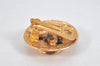 Authentic CHANEL Vintage Clip-On Earrings CC Logo Gold Plated 3455K