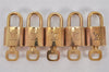 Authentic Louis Vuitton Padlock & Keys 10Set LV 3456K