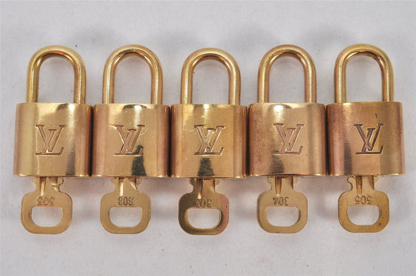 Authentic Louis Vuitton Padlock & Keys 10Set LV 3456K