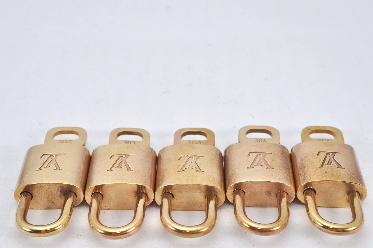 Authentic Louis Vuitton Padlock & Keys 10Set LV 3456K