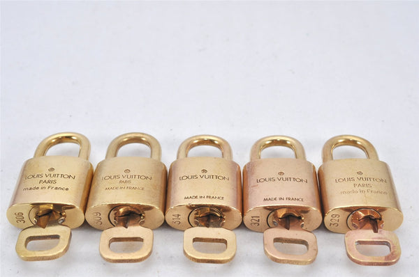 Authentic Louis Vuitton Padlock & Keys 10Set LV 3456K