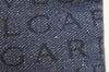 Authentic BVLGARI Logomania Shoulder Cross Bag Purse Canvas Leather Blue 3457J