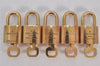 Authentic Louis Vuitton Padlock & Keys 10Set LV 3457K