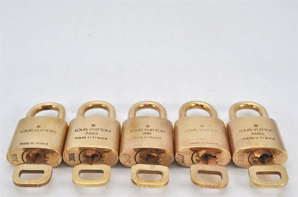 Authentic Louis Vuitton Padlock & Keys 10Set LV 3457K