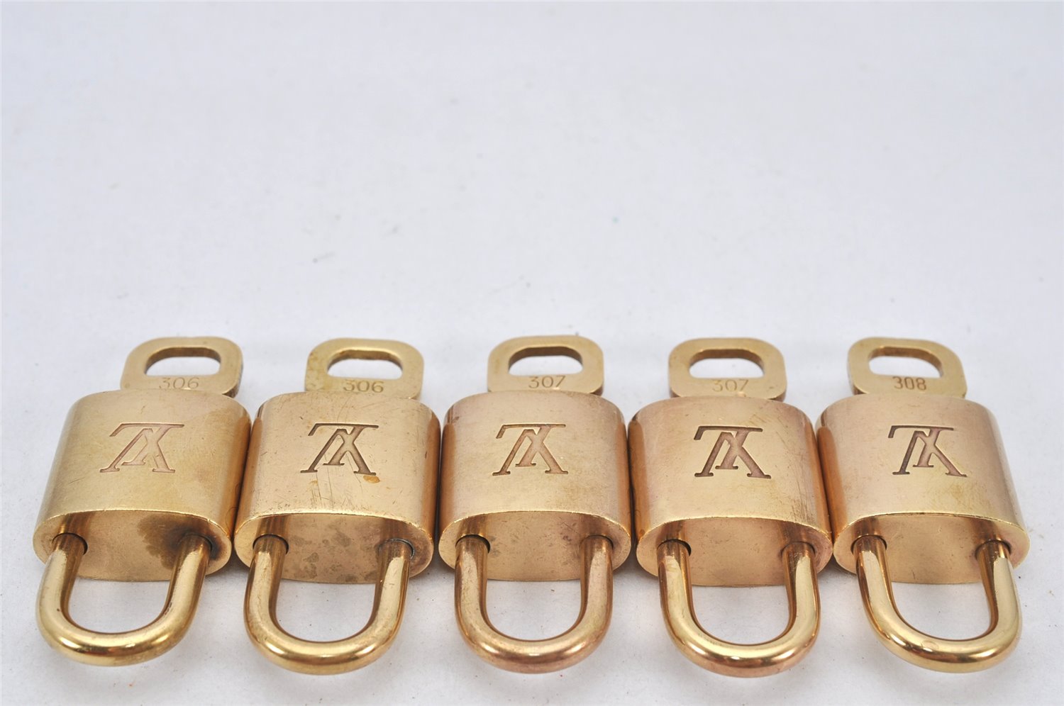 Authentic Louis Vuitton Padlock & Keys 10Set LV 3457K