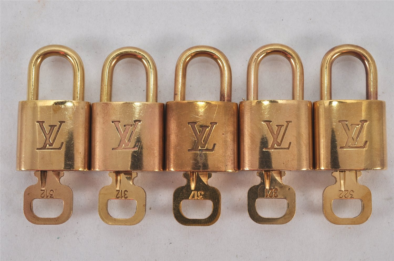 Authentic Louis Vuitton Padlock & Keys 10Set LV 3457K