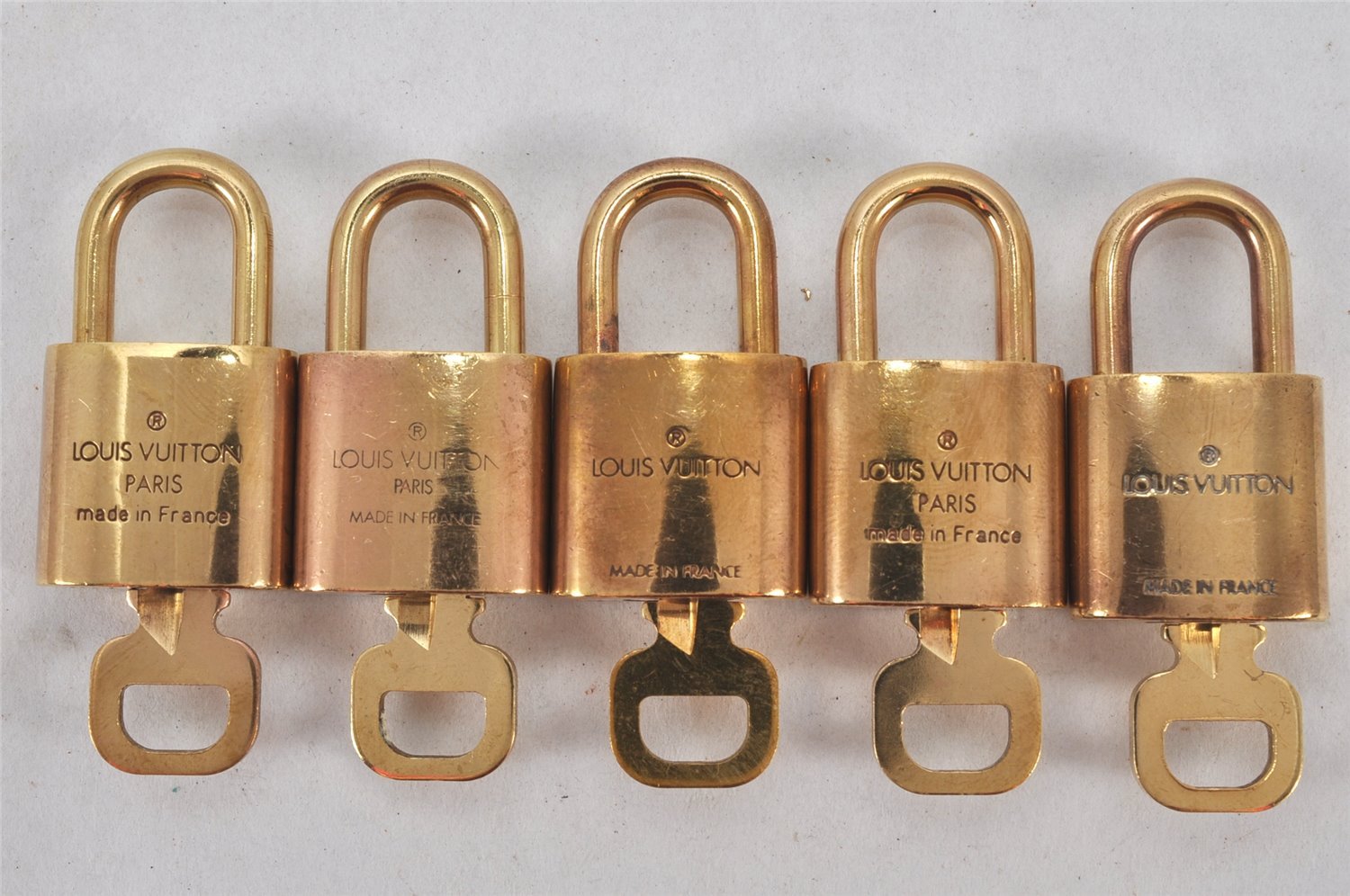 Authentic Louis Vuitton Padlock & Keys 10Set LV 3457K