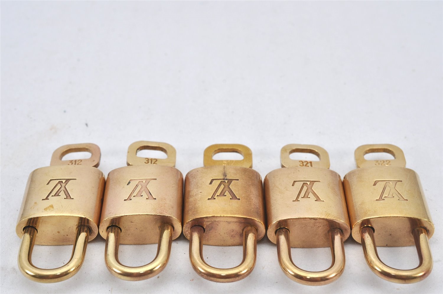 Authentic Louis Vuitton Padlock & Keys 10Set LV 3457K