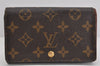 Auth Louis Vuitton Monogram Porte Monnaie Billets Tresor Wallet M61730 LV 3458K