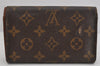 Auth Louis Vuitton Monogram Porte Monnaie Billets Tresor Wallet M61730 LV 3458K